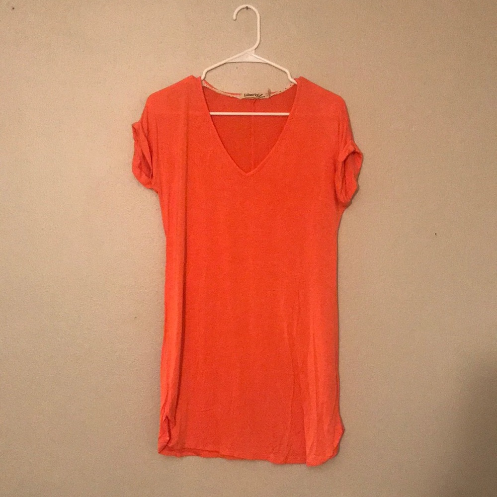 Peach colored tunic/dress.